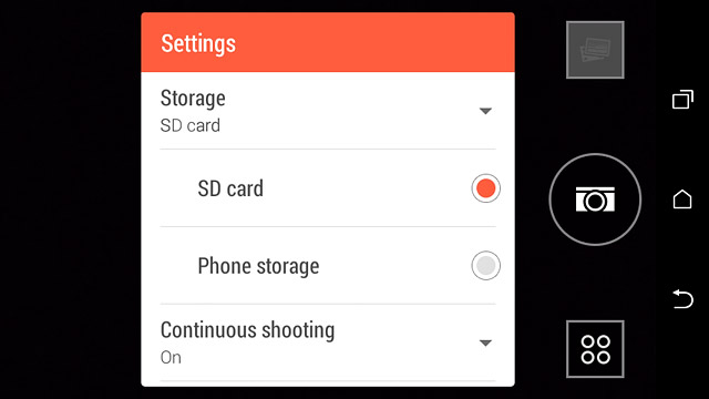 Press SD card or Phone storage.