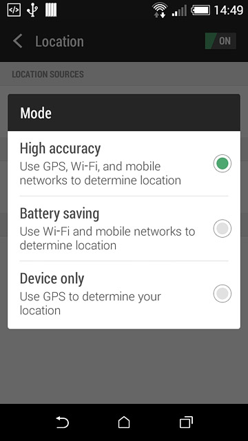 Press Battery saving.