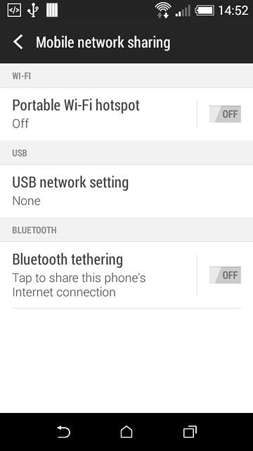 Press Portable Wi-Fi hotspot.