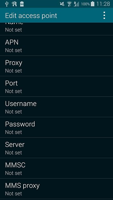 Press MMS proxy.