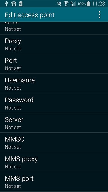 Press MMS port.