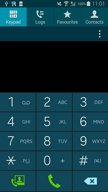 Press and hold 1 to call voicemail.