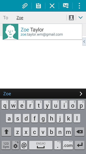 Key in the first letters of the required contact.Matching contacts are displayed.Press the required contact.Repeat the procedure to add more recipients.