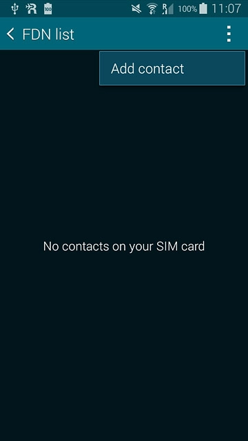 Press Add contact.Key in the required name.