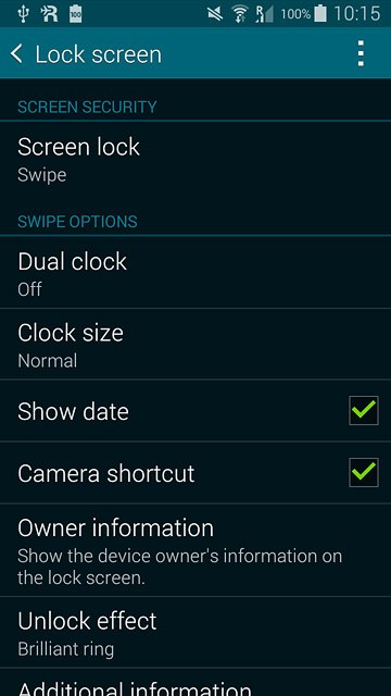 Press Screen lock.