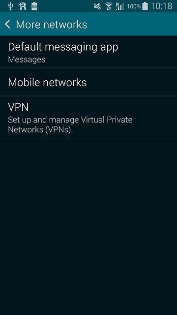 Press Mobile networks.