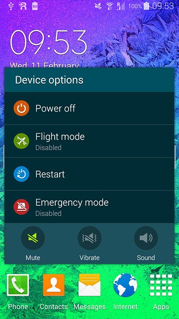 To turn off silent mode:Press Sound.