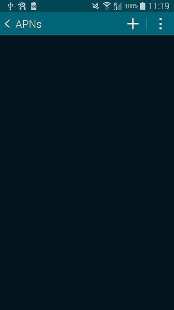 Press the new data connection icon.