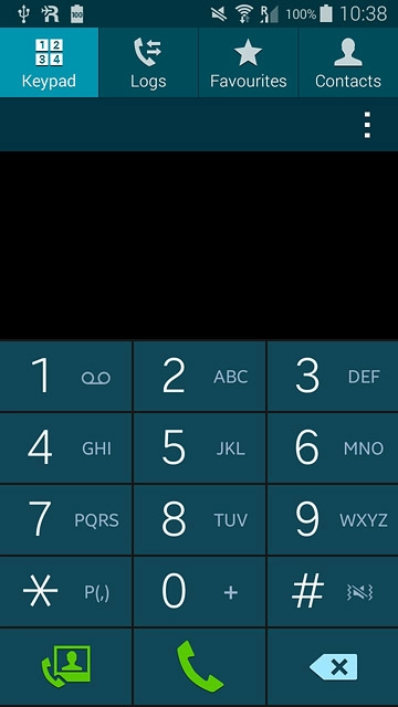Press the menu icon.