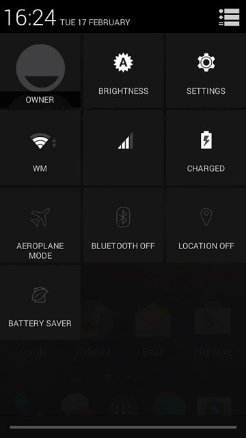 Slide two fingers down the display starting from the top edge of your phone.Press the Bluetooth icon.