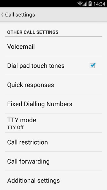 Press Additional settings.