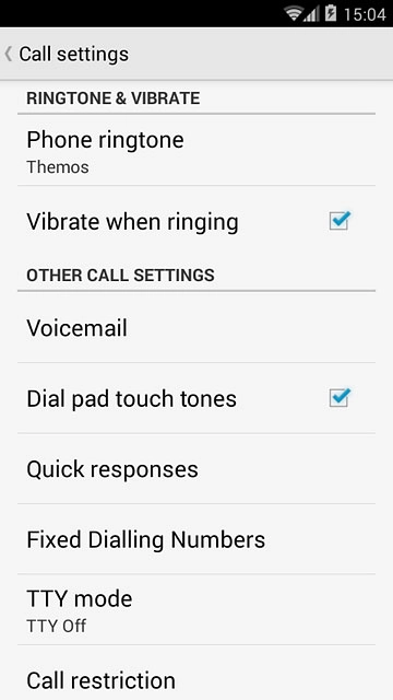 Press Fixed Dialling Numbers.