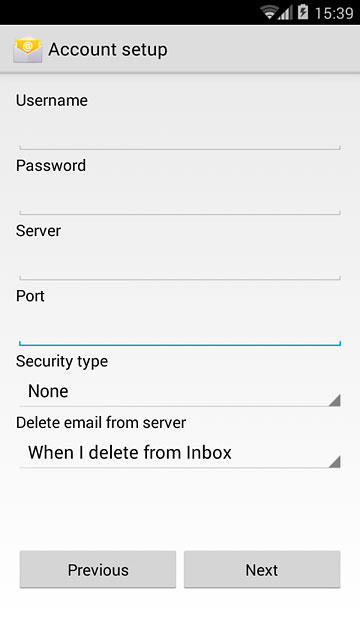 Press the drop down list below 