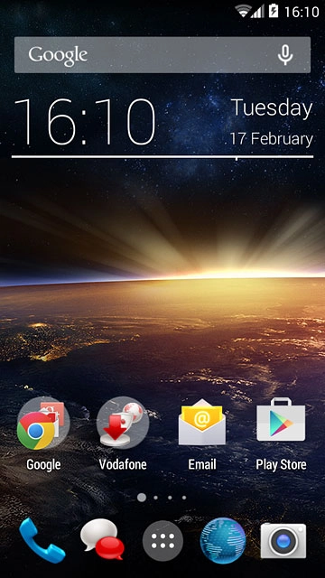 Press the camera icon.