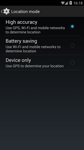 Press Battery saving.