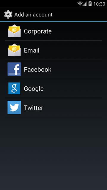 Press Google.