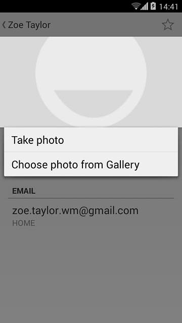 To take a new picture:Press Take photo.