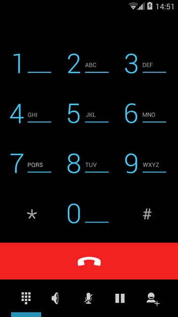 Press the end call icon to end the call.