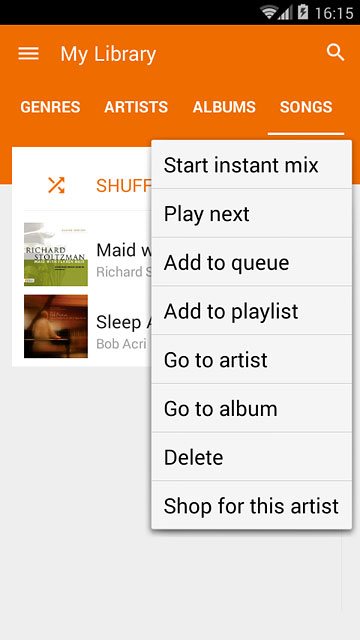 Press Add to playlist.