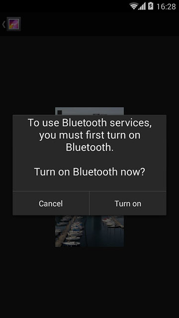 If Bluetooth is turned off:Press Turn on to turn on Bluetooth.