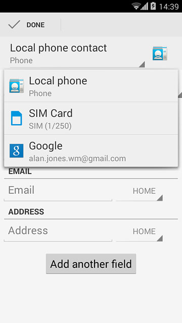 Press Local phone.