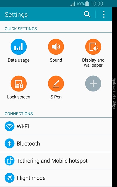 Press Wi-Fi.
