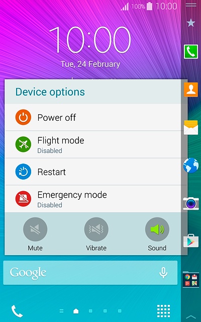 To turn on silent mode:Press Mute.