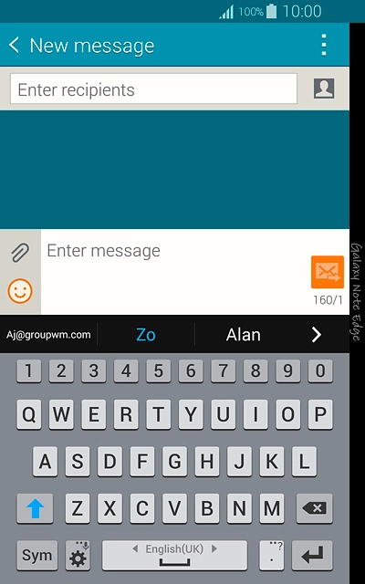 Slide your finger right or left on space to select the required language.