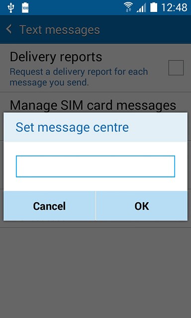 Key in +35387699989 and press OK.