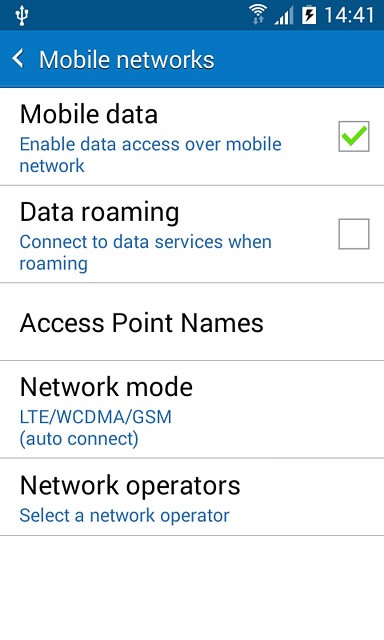 Press Network mode.