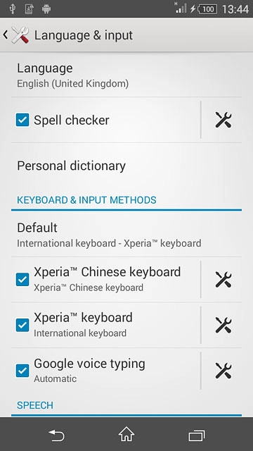 Press the settings icon next to 