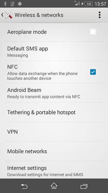 Press Mobile networks.