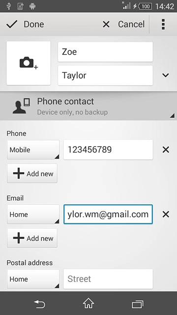 Press the drop down list next to the email address.