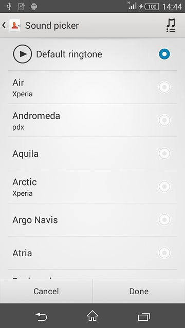 Press the required ring tones to listen to them.
