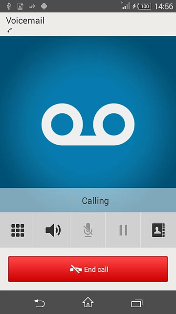 Press End call to end the call.