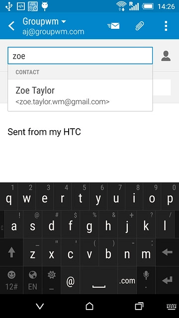 Key in the first letters of the required contact.Matching contacts are displayed.Press the required contact.Repeat the procedure to add more recipients.