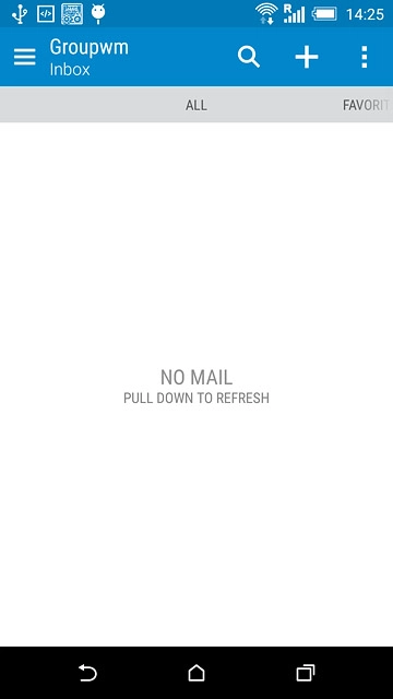 Press the new email message icon.