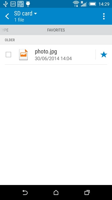 Press the required file.Follow the instructions on the display to attach the file.