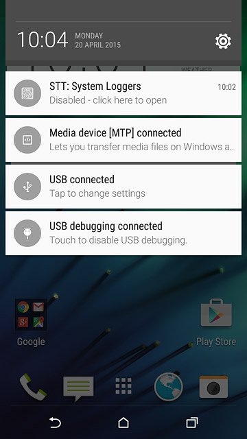Slide your finger down the display starting from the top edge of your phone.Press the settings icon.