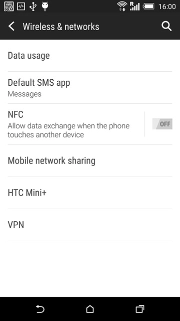 Press Mobile network sharing.