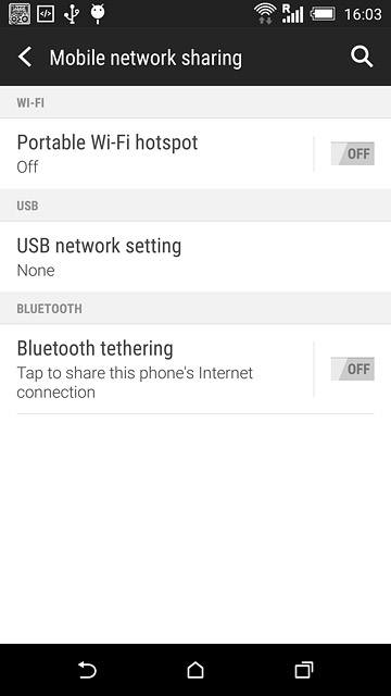 Press Portable Wi-Fi hotspot.
