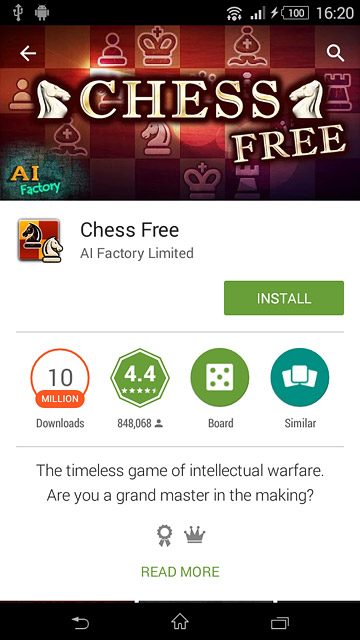 To install a free app:Press INSTALL.