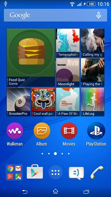 Press the message icon.