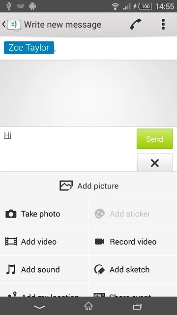 Press Add picture.Go to the required folder.