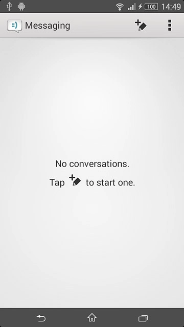 Press the new message icon.