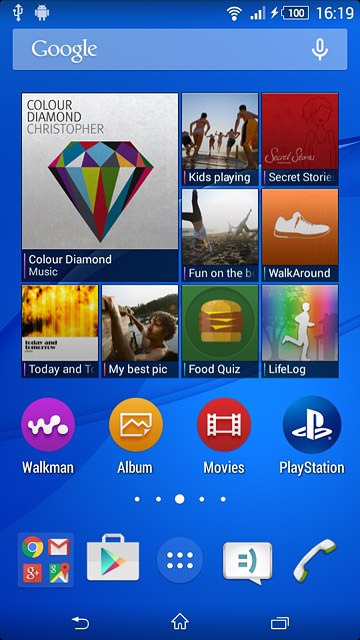 Press the Play Store icon.