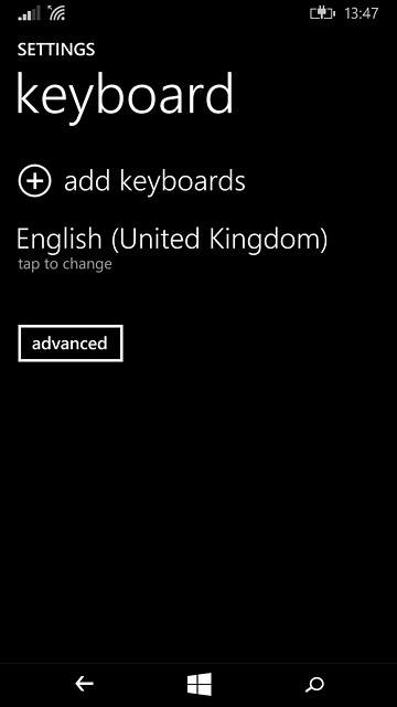 Press add keyboards.