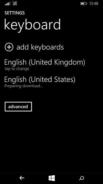 Press the required language.