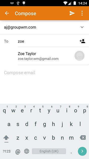 Key in the first letters of the required contact.Matching contacts are displayed.Press the required contact.Repeat the procedure to add more recipients.