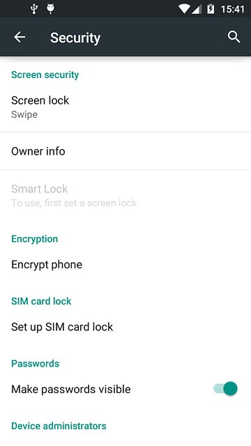 Press Screen lock.